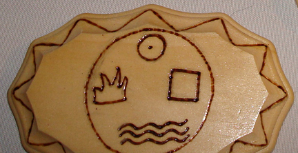 Air, Fire, Water, Earth Rectangular Plaque
