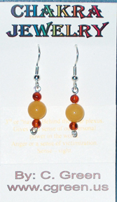 3rd Chakra Earrings (Navel)