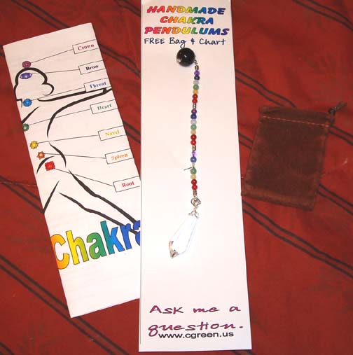 Chakra Gem Stone Pendulum