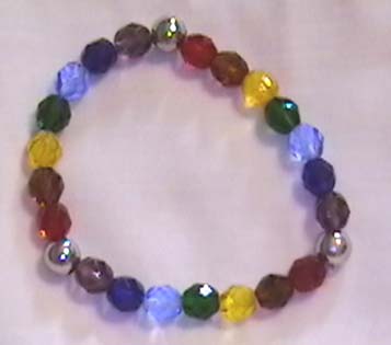 Faceted Crystal Chakra Bracelet
