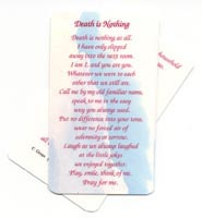 Death Is Nothing Wallet Card