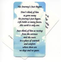 His Journey Wallet Card