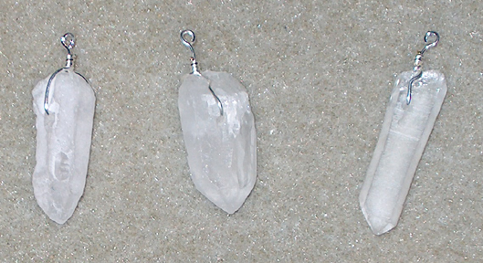 Hand wrapped Natural Quartz Crystal Points