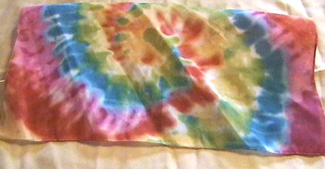 Rainbow Pastel Tie Dye Swirl Bandana