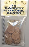 18 Sacred Futhork Wooden Rune Set