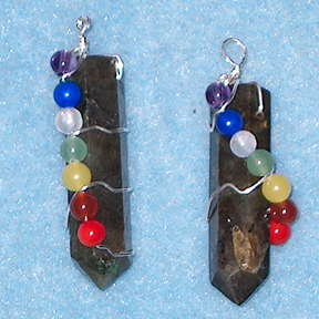 Labradorite Gem Stone Chakra Pendants